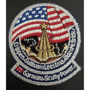 NASA STS-41 Crippen, Mcbride, Sullivan, Ride, Leestma, Garneau...Mission Patch